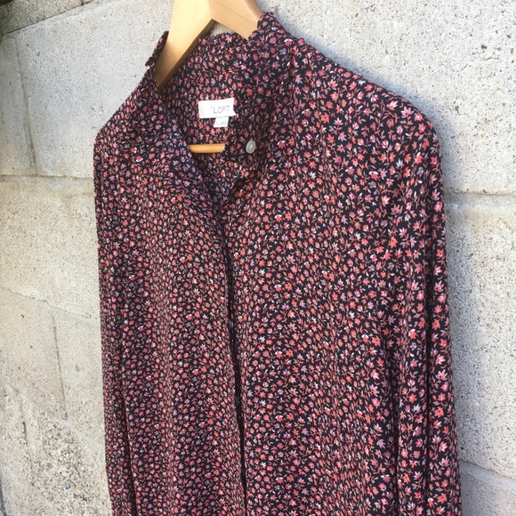 LOFT ruffle crew neck top - Picture 4 of 14